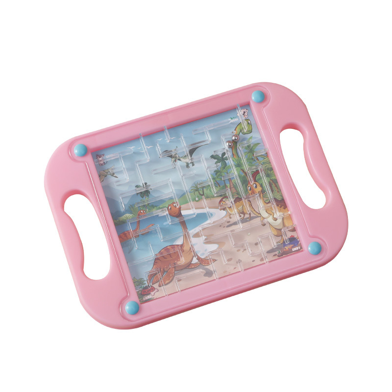 Children&#039;s Balance Rolling Ball Board Handheld Gaming Track Maze Tablet Rolling Bead Toy Educational Training Kindergarten
