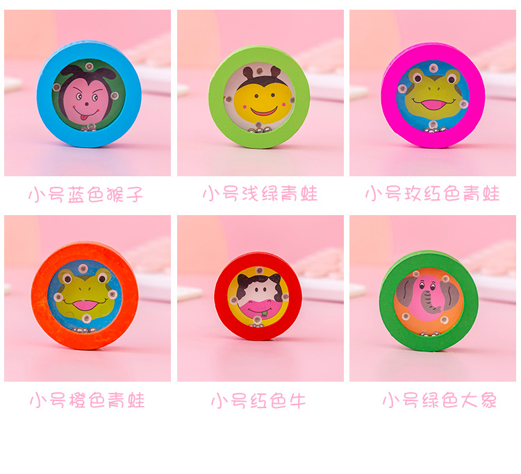 Wooden Cartoon Children's Puzzle Maze Balance Rolling Ball Hands-on Children's Small Toys Wholesale Students' Prize Gift Wooden Cartoon Children's Puzzle Maze Balance Rolling Ball Hands-on Children's Small Toys Wholesale Students' Prize Gift