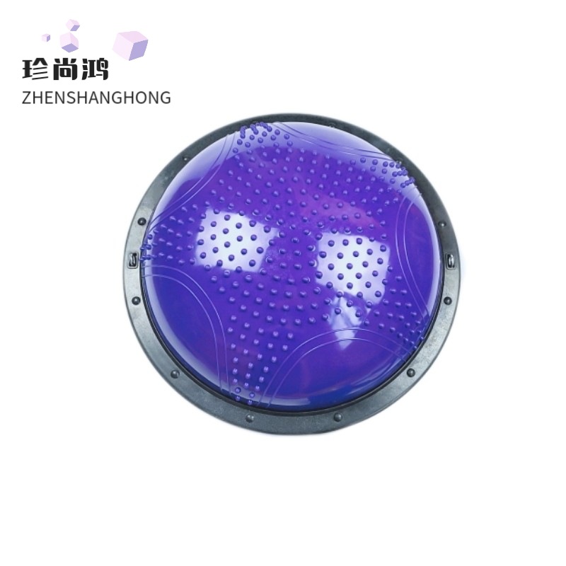 Half-Ball Yoga Instrument Thickened Explosion-Proof Wave Velocity Ball Fitness Semicircle Balance Ball Floating Point Massage Relax Ball Factory Direct Sales