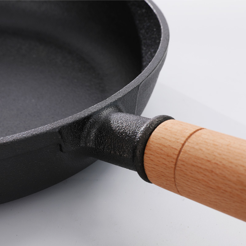 Wholesale Thickened Cast Iron Pan Frying Pan Non-Stick Frying Pan Steak Pot Pancake Household a Cast Iron Pan Uncoated Fry Pan