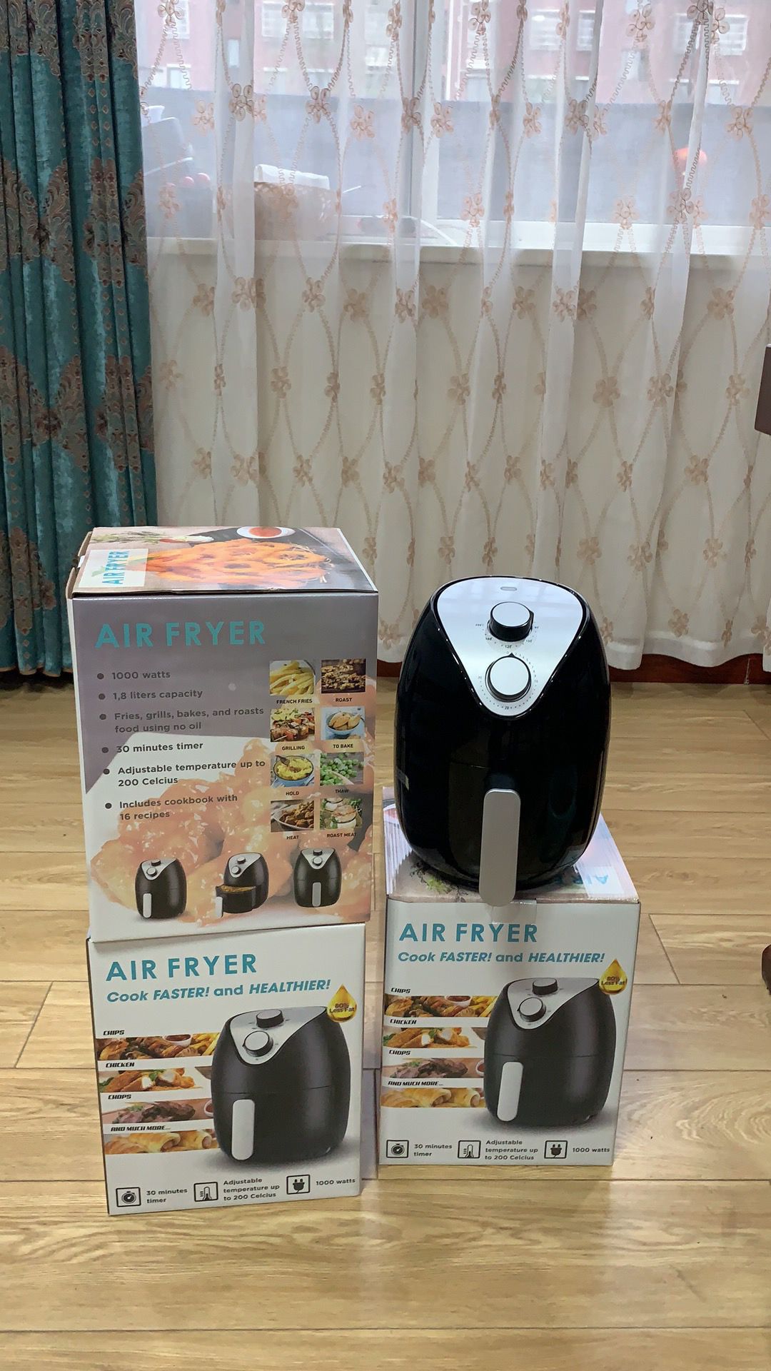 Household Air Fryer Large Capacity Intelligent Fume-Free Bread Maker Multi-Function Automatic Fry Twisted Dough-Strips Machine Deep Frying Pan