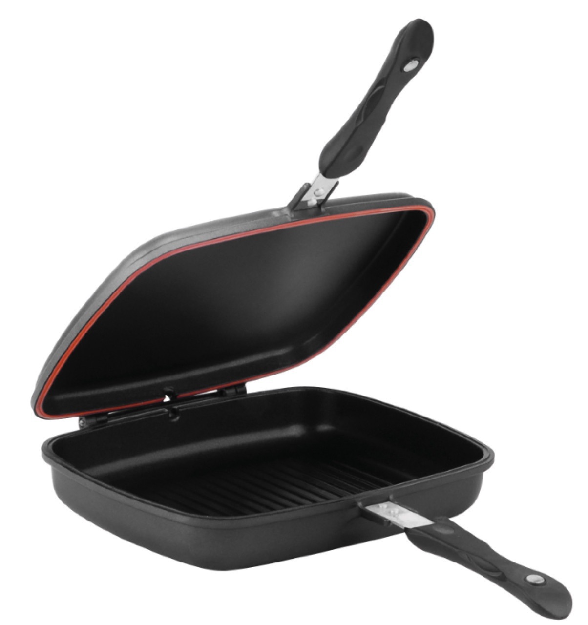 Double-Sided Fried Fish Section Baking Pan Manufacturer Korean Style Grilled Fried Steak Fry Pan Double-Sided Aluminum Fried Bread Black Pan Double-Sided Fried Fish Section Baking Pan Manufacturer Korean Style Grilled Fried Steak Fry Pan Double-Sided Aluminum Fried Bread Black Pan