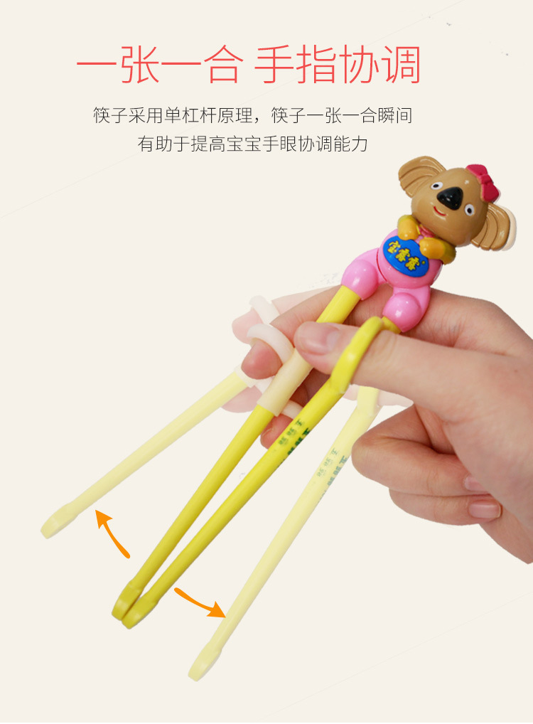 Factory Pororo Children's Learning Chopsticks Tableware Set Infant Chopsticks Training Chopsticks Baby Household Spork Chopsticks
