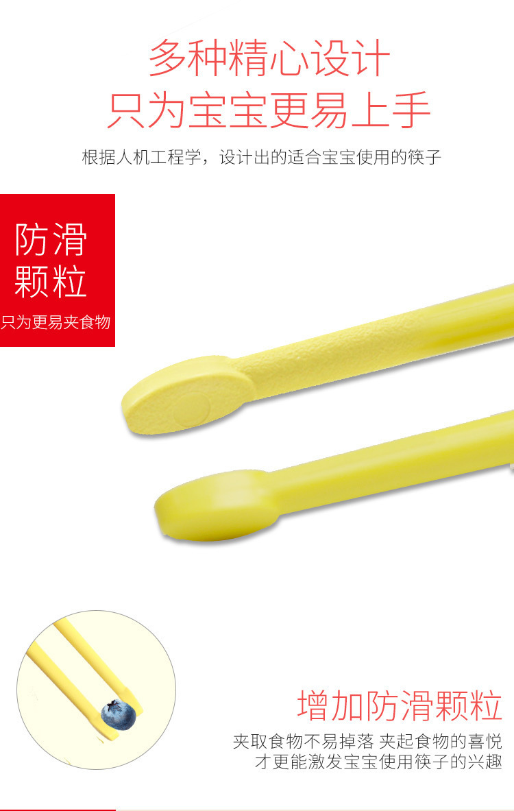 Factory Pororo Children's Learning Chopsticks Tableware Set Infant Chopsticks Training Chopsticks Baby Household Spork Chopsticks