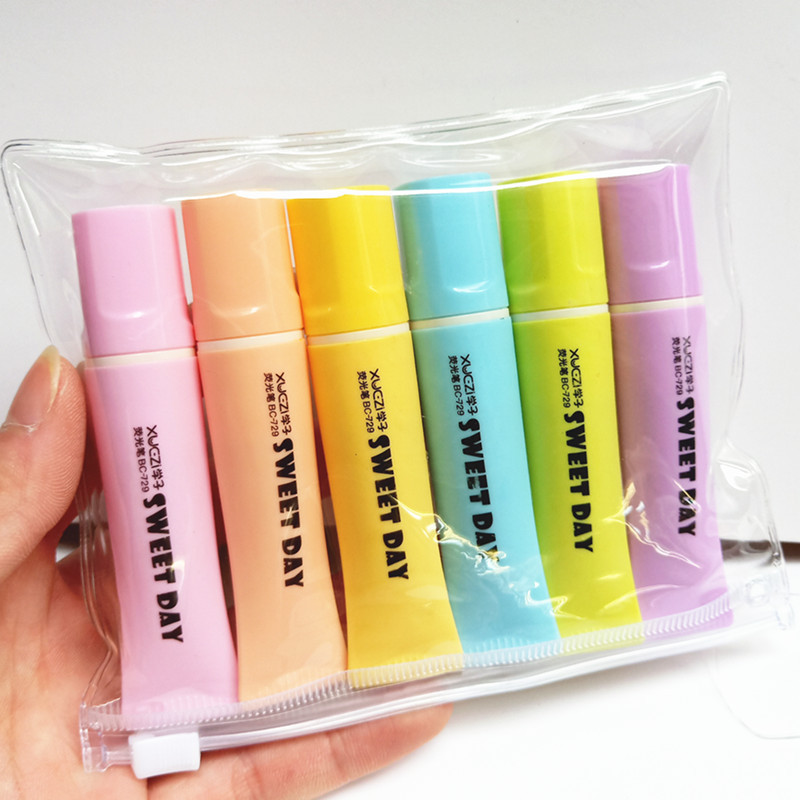 Student Creative Toothpaste Modeling Fluorescent Pen Children Graffiti Painting Watercolor Pen Key Mark Color Marking PEN Award
