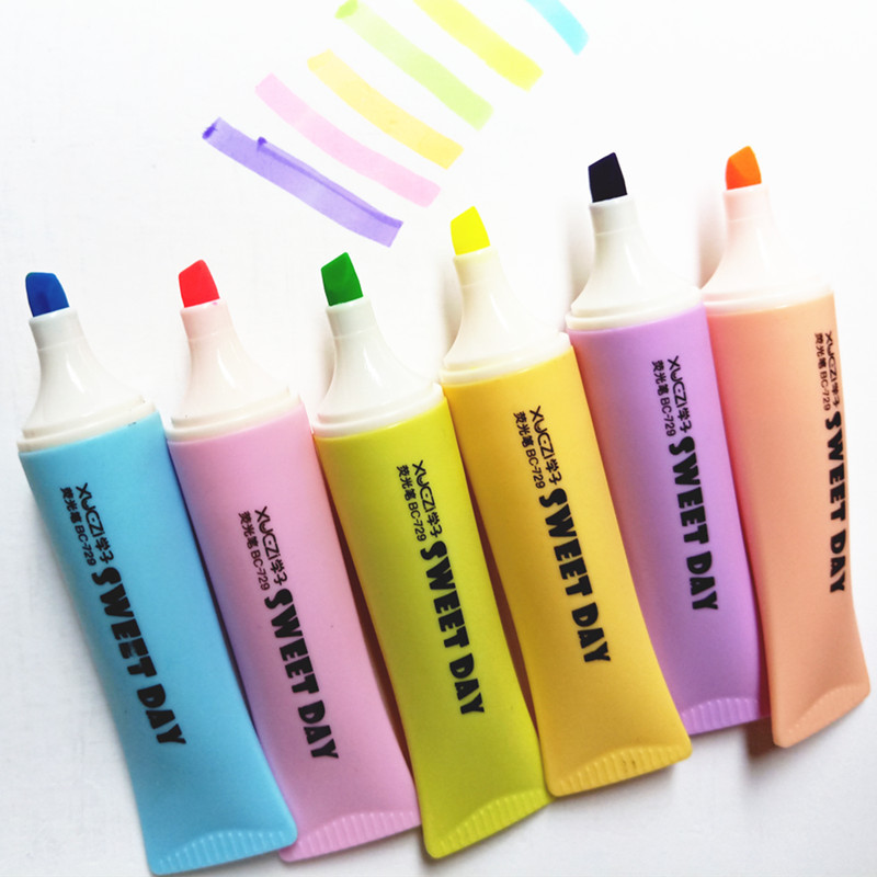 Student Creative Toothpaste Modeling Fluorescent Pen Children Graffiti Painting Watercolor Pen Key Mark Color Marking PEN Award