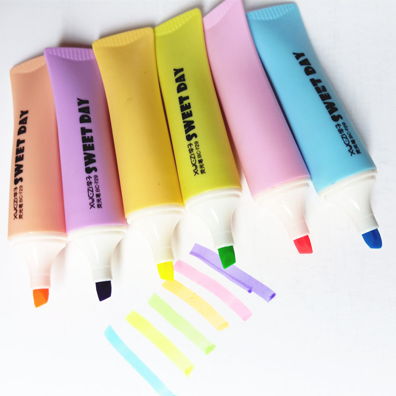 Student Creative Toothpaste Modeling Fluorescent Pen Children Graffiti Painting Watercolor Pen Key Mark Color Marking PEN Award