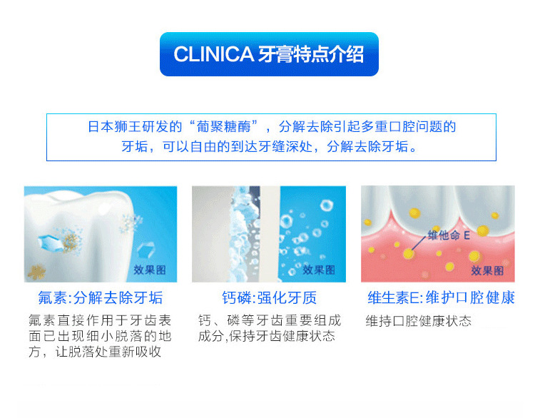 Japan's Lion Tooth Lijia Enzyme Toothpaste to Remove Bad Breath Tooth Stains Fresh and Moth-Proof Wash and Clean Teeth