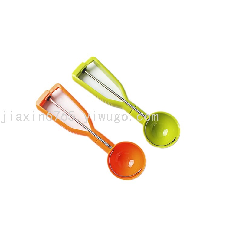 American Multi-Functional Semi-automatic Ice Cream Scoop Plastic Popsickle Stick Ice-Cream Spoon Ball Scoop Diameter 6.5cm American Multi-Functional Semi-automatic Ice Cream Scoop Plastic Popsickle Stick Ice-Cream Spoon Ball Scoop Diameter 6.5cm