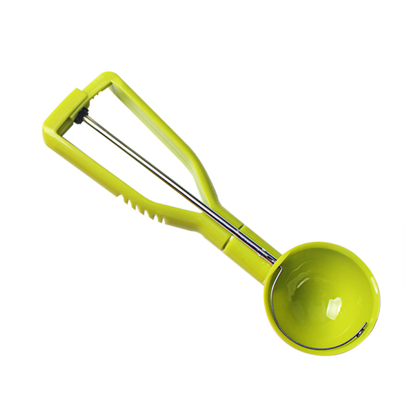 American Multi-Functional Semi-automatic Ice Cream Scoop Plastic Popsickle Stick Ice-Cream Spoon Ball Scoop Diameter 6.5cm