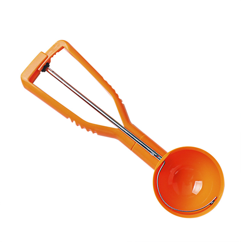 American Multi-Functional Semi-automatic Ice Cream Scoop Plastic Popsickle Stick Ice-Cream Spoon Ball Scoop Diameter 6.5cm