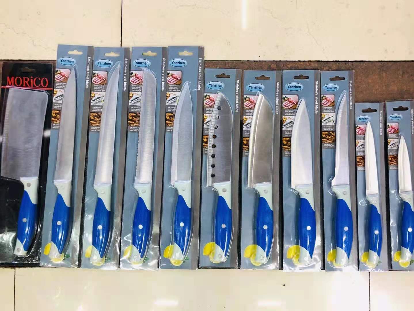 Factory Direct Sales of Various Color Handles Fruit Knife Chef Knives, Cleaver Kitchen Knives Africa Hot Models Kitchen Knife