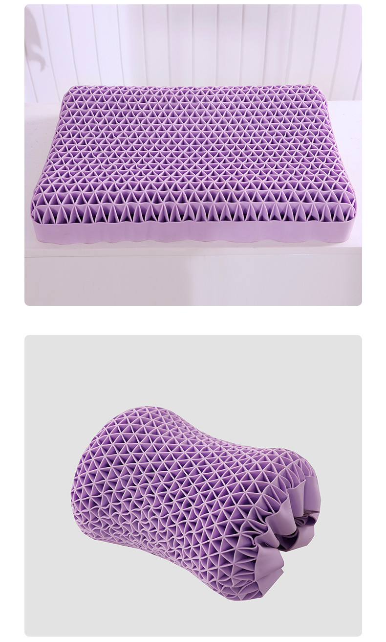 Non-Pressure Pillow TPE Pectin Adult Cervical Support Non-Silicone Latex Pillow Skin-Friendly Breathable Cool Washable Pillow