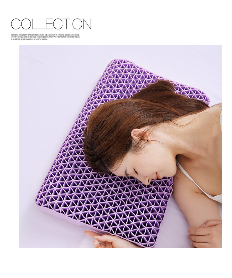 Non-Pressure Pillow TPE Pectin Adult Cervical Support Non-Silicone Latex Pillow Skin-Friendly Breathable Cool Washable Pillow