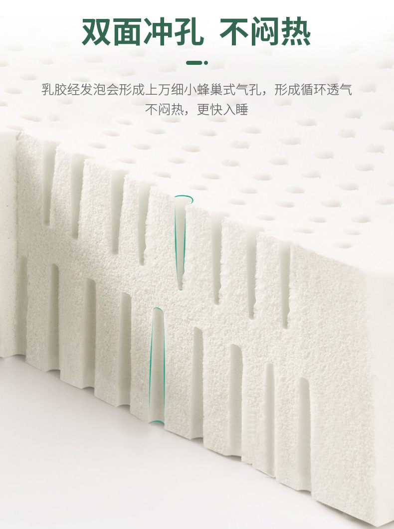 Manufacturers direct adult wave massage pillow protection cervical vertebra pillow Thailand natural latex pillow gifts wholesale
