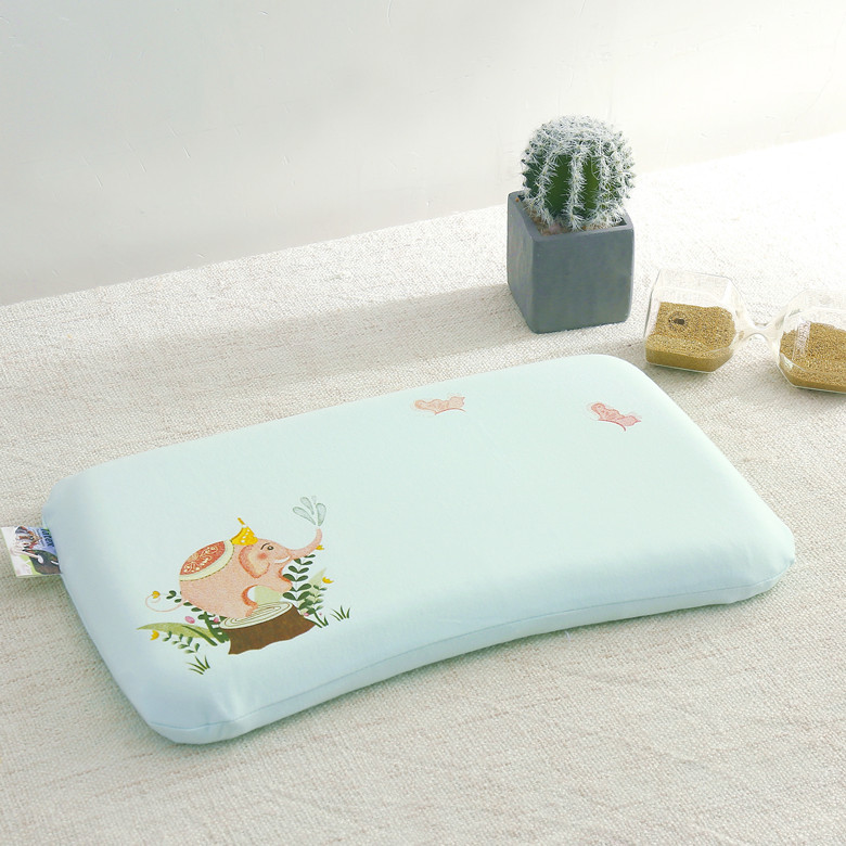 Cartoon Cotton Latex Pillow Baby Pillow Full Cotton Pillowcase Kindergarten Children&#039;s Comfortable Latex Pillow Pillow