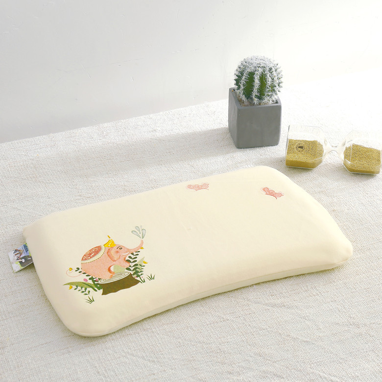 Cartoon Cotton Latex Pillow Baby Pillow Full Cotton Pillowcase Kindergarten Children&#039;s Comfortable Latex Pillow Pillow