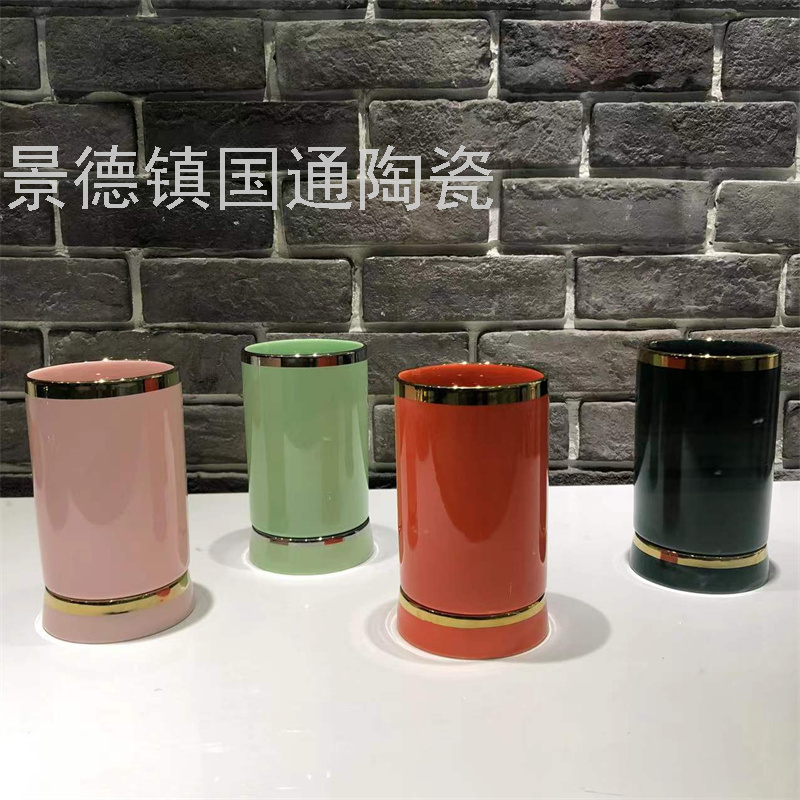 Jingdezhen Knife And Fork Chopsticks Holder Pairs Chopstick Canister Single Chopstick Canister Gift Points Exchange South Africa Middle East Kitchen Supplies