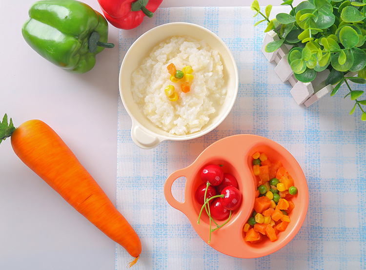Japanese Imported Children's Bowl Baby Dining Bowl Training Bowl Solid Food Bowl Soup Bowl Drop-Resistant with Layered Insulation Microwaveable