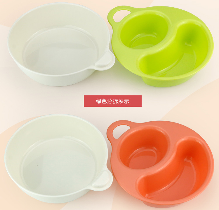 Japanese Imported Children's Bowl Baby Dining Bowl Training Bowl Solid Food Bowl Soup Bowl Drop-Resistant with Layered Insulation Microwaveable