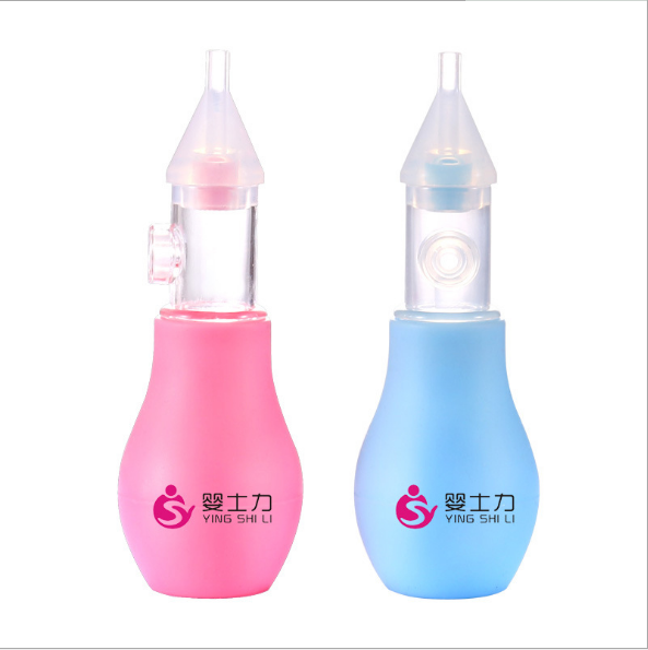 Factory Direct Sales Manual Silicone Nasal Aspirator Nasal Aspirator Anti-Backflow Baby Aspirator Nasal Discharge Cleaner
