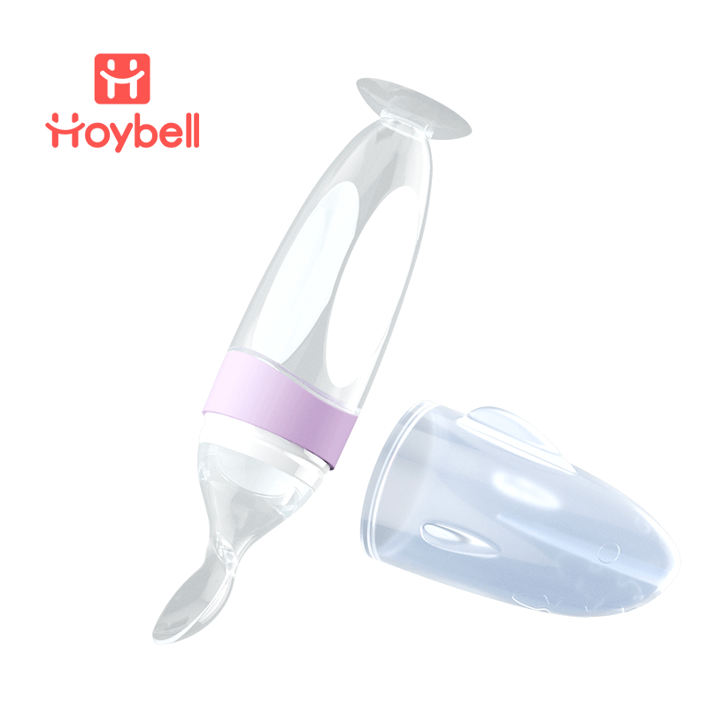 Silicone Rice Cereal Baby Spoon Confused Spoon Silicone Children&#039;s Tableware Suction Cup Rice Paste Bottle Baby Squeeze Spoon Portable Spoon