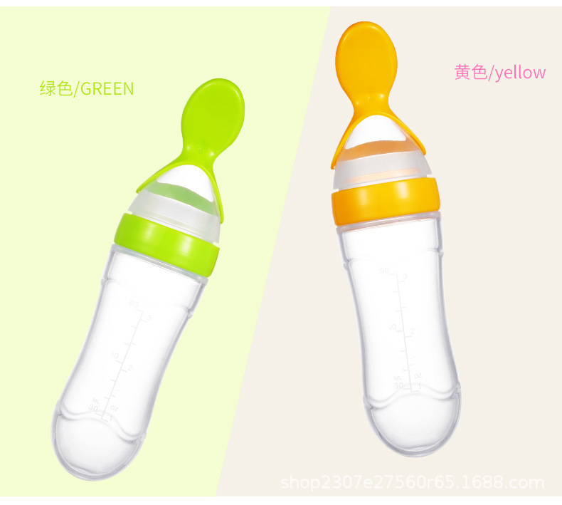 Rice Paste Bottle Milk Spoon Baby Feeding Squeeze Type Silicone Feeder Children Eat Rice Flour Complementary Food Baby Feeding Spoon Rice Paste Bottle Milk Spoon Baby Feeding Squeeze Type Silicone Feeder Children Eat Rice Flour Complementary Food Baby Feeding Spoon