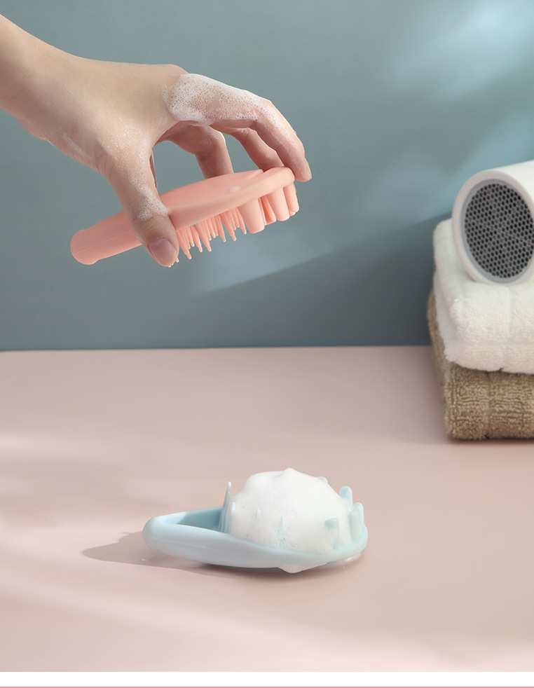 New Silicone Cleaning Brush Shampoo Brush Head Anti-Itching Massage Brush Shampoo Comb Massage Hair-Washing Comb Wet and Dry Dual-Use New Silicone Cleaning Brush Shampoo Brush Head Anti-Itching Massage Brush Shampoo Comb Massage Hair-Washing Comb Wet and Dry Dual-Use