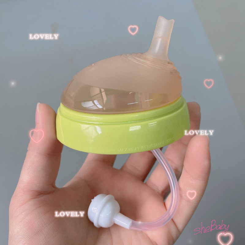 Suitable for Kemoduo Feeding Bottle Straw Nipple Absorbent Nipple Water Changing Cup Baby Bottle Accessories Duckbill Rice Paste Spoon