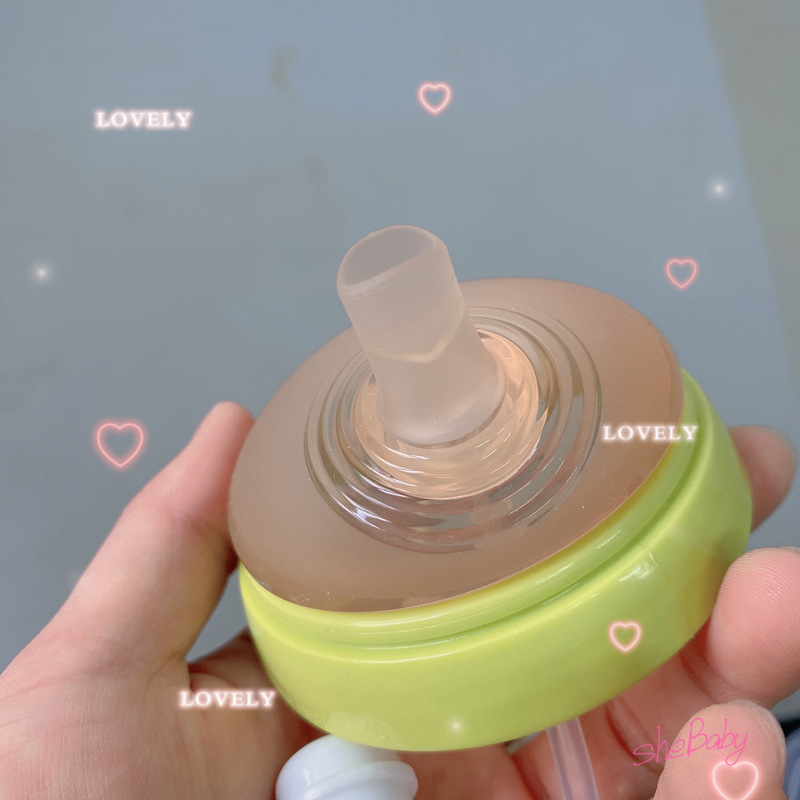 Suitable for Kemoduo Feeding Bottle Straw Nipple Absorbent Nipple Water Changing Cup Baby Bottle Accessories Duckbill Rice Paste Spoon