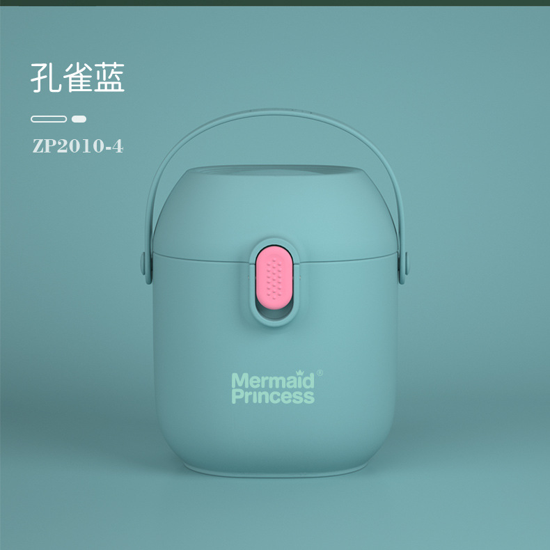 Mermaid Princess Milk Powder Box Portable Outing Supplementary Food Box Large Capacity Baby Milk Powder Packing Grid Sealed Storage Box Mermaid Princess Milk Powder Box Portable Outing Supplementary Food Box Large Capacity Baby Milk Powder Packing Grid Sealed Storage Box