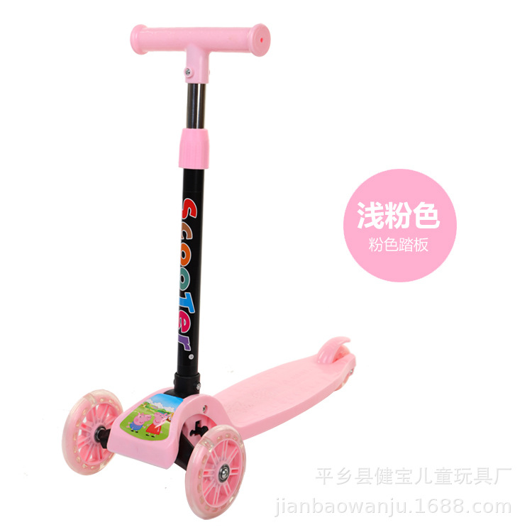 Manufacturers Supply Gifts Children's Scooter Folding High-Meter Car Three-Wheel Flash Scooter Frog-Style Baby Swing Car Manufacturers Supply Gifts Children's Scooter Folding High-Meter Car Three-Wheel Flash Scooter Frog-Style Baby Swing Car