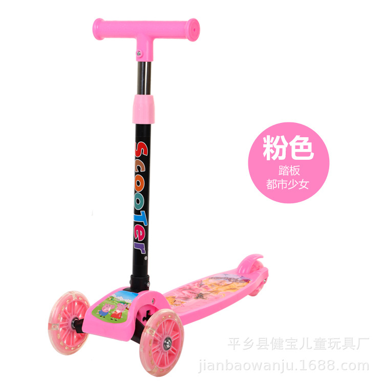 Manufacturers Supply Gifts Children's Scooter Folding High-Meter Car Three-Wheel Flash Scooter Frog-Style Baby Swing Car Manufacturers Supply Gifts Children's Scooter Folding High-Meter Car Three-Wheel Flash Scooter Frog-Style Baby Swing Car