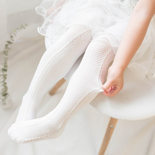 2021 Summer Mesh Thin Cotton Girls White Baby and Infant Socks Anti-Mosquito Breathable Children's Knitted Pantyhose 2021 Summer Mesh Thin Cotton Girls White Baby and Infant Socks Anti-Mosquito Breathable Children's Knitted Pantyhose