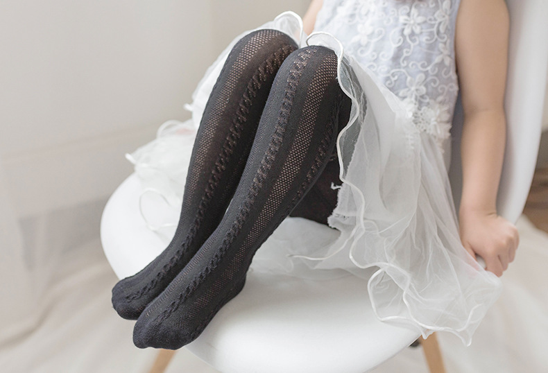 2021 Summer Mesh Thin Cotton Girls White Baby and Infant Socks Anti-Mosquito Breathable Children's Knitted Pantyhose 2021 Summer Mesh Thin Cotton Girls White Baby and Infant Socks Anti-Mosquito Breathable Children's Knitted Pantyhose