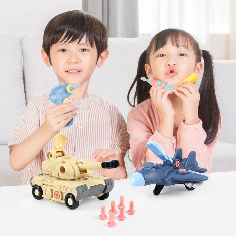 Children&#039;s Toy Large Particle Military Assembled Building Block Toys Baby Educational Infant Scientific and Educational Toy Aircraft Building Blocks