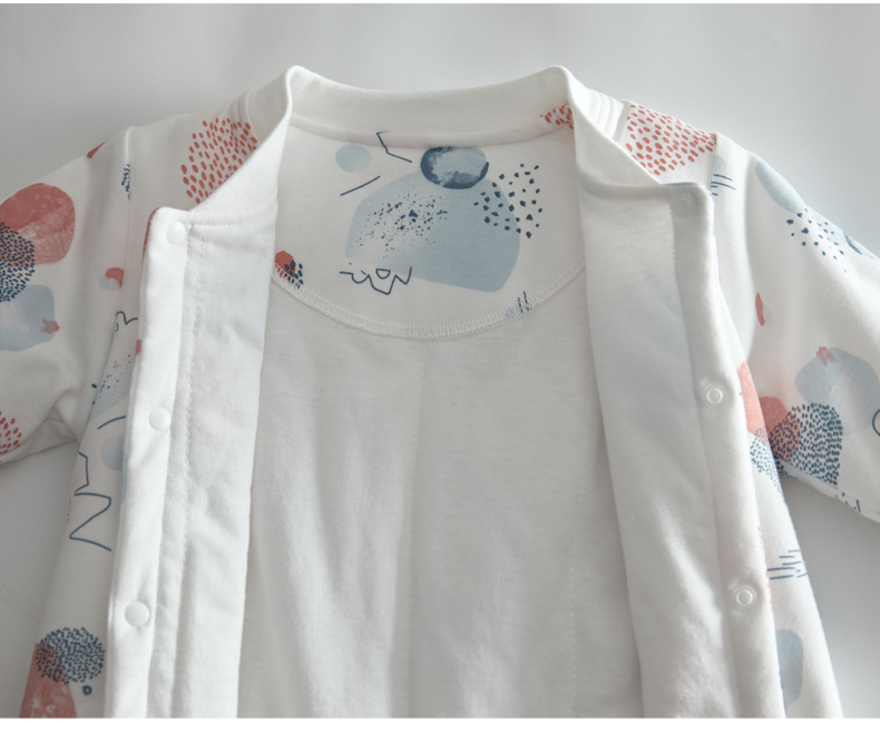 Newborn Baby Clothes Cotton Thickened Jumpsuit Baby Autumn and Winter Clothes Romper Thin Cotton Romper New Cotton-Padded Coat