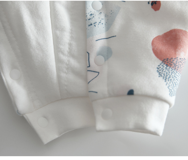 Newborn Baby Clothes Cotton Thickened Jumpsuit Baby Autumn and Winter Clothes Romper Thin Cotton Romper New Cotton-Padded Coat