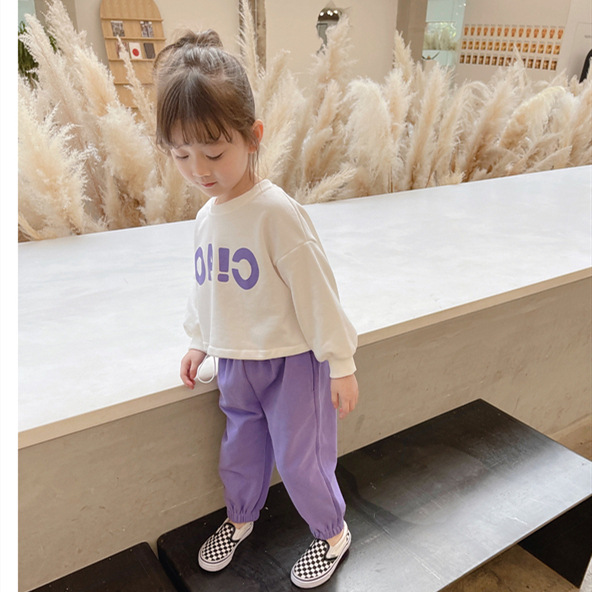 Girls' Autumn Set 2021 New Korean Style Trendy Spring and Autumn Children's Online Red Two-Piece Set Baby Clothes Fashion