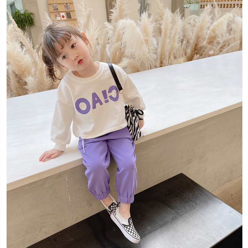 Girls' Autumn Set 2021 New Korean Style Trendy Spring and Autumn Children's Online Red Two-Piece Set Baby Clothes Fashion