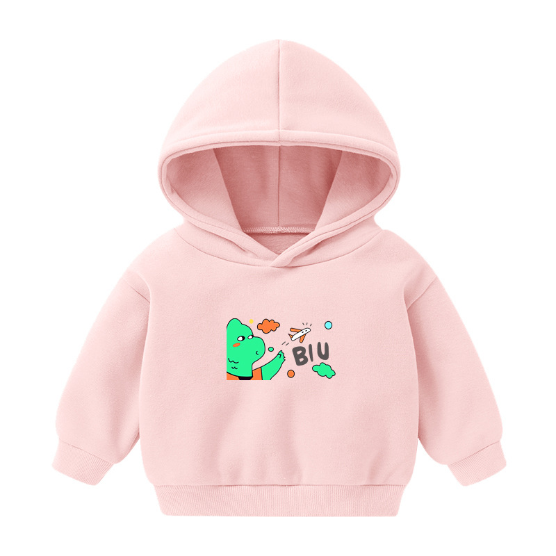 Foreign Trade Children's Wear Girls' Boys' Cute Long Sleeve Hoodies Children Fashionable Fleece-Lined Hooded Autumn Baby Clothes Foreign Trade Children's Wear Girls' Boys' Cute Long Sleeve Hoodies Children Fashionable Fleece-Lined Hooded Autumn Baby Clothes