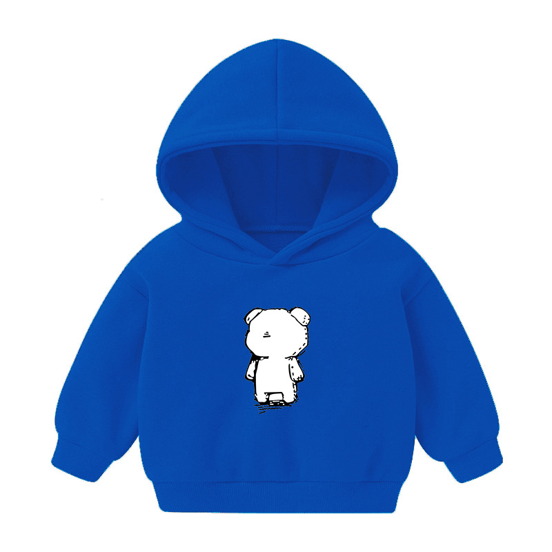 Foreign Trade Children's Wear Girls' Boys' Cute Long Sleeve Hoodies Children Fashionable Fleece-Lined Hooded Autumn Baby Clothes Foreign Trade Children's Wear Girls' Boys' Cute Long Sleeve Hoodies Children Fashionable Fleece-Lined Hooded Autumn Baby Clothes