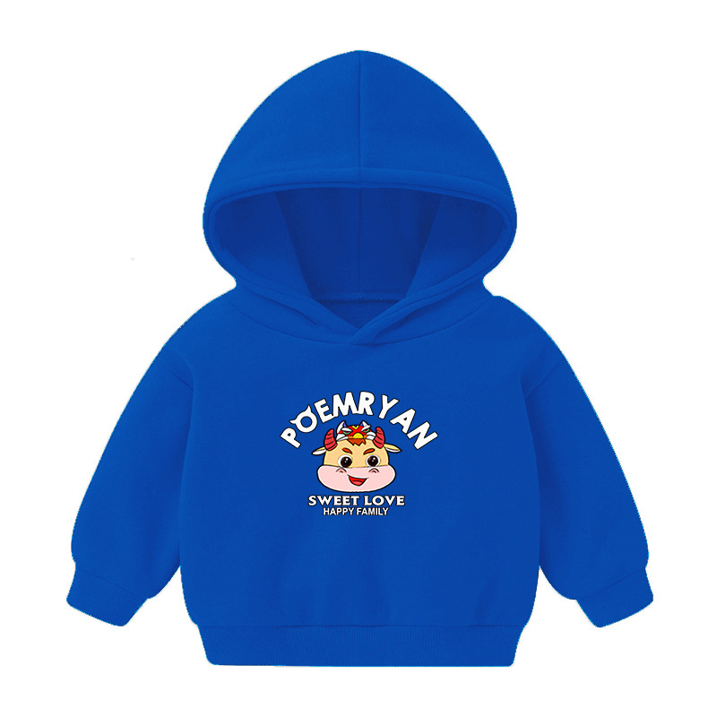 Foreign Trade Children's Wear Girls' Boys' Cute Long Sleeve Hoodies Children Fashionable Fleece-Lined Hooded Autumn Baby Clothes Foreign Trade Children's Wear Girls' Boys' Cute Long Sleeve Hoodies Children Fashionable Fleece-Lined Hooded Autumn Baby Clothes