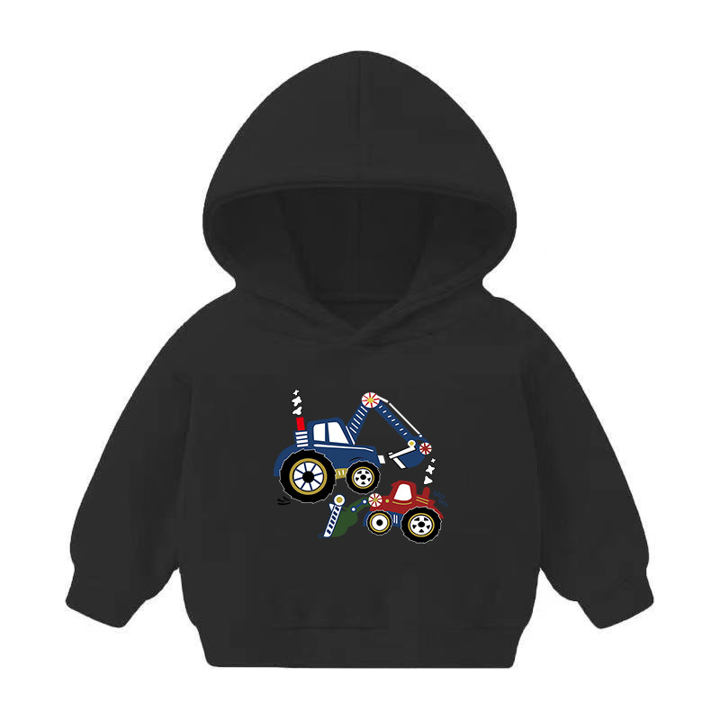 Foreign Trade Children's Wear Girls' Boys' Cute Long Sleeve Hoodies Children Fashionable Fleece-Lined Hooded Autumn Baby Clothes Foreign Trade Children's Wear Girls' Boys' Cute Long Sleeve Hoodies Children Fashionable Fleece-Lined Hooded Autumn Baby Clothes