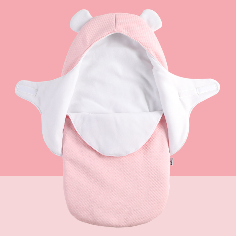 Baby Air Jacquard Cotton Anti-Startle Autumn and Winter Thickening Dual-Use Baby&#039;s Blanket Newborn Swaddling Quilt Baby&#039;s Blanket Keep Baby Warm Sleeping Bag