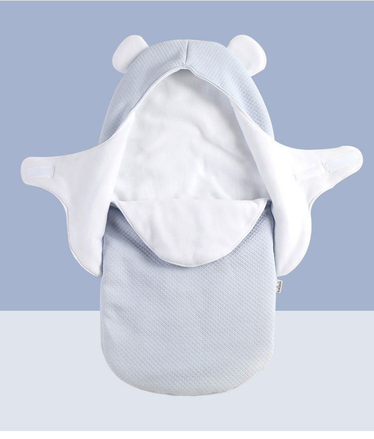 Baby Air Jacquard Cotton Anti-Startle Autumn and Winter Thickening Dual-Use Baby's Blanket Newborn Swaddling Quilt Baby's Blanket Keep Baby Warm Sleeping Bag
