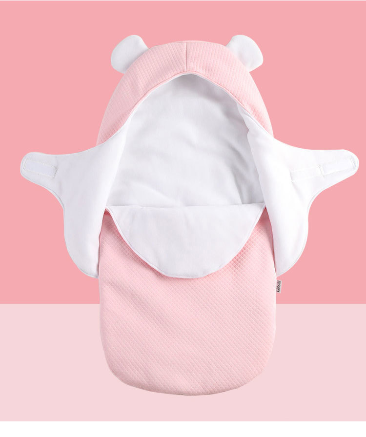 Baby Air Jacquard Cotton Anti-Startle Autumn and Winter Thickening Dual-Use Baby's Blanket Newborn Swaddling Quilt Baby's Blanket Keep Baby Warm Sleeping Bag