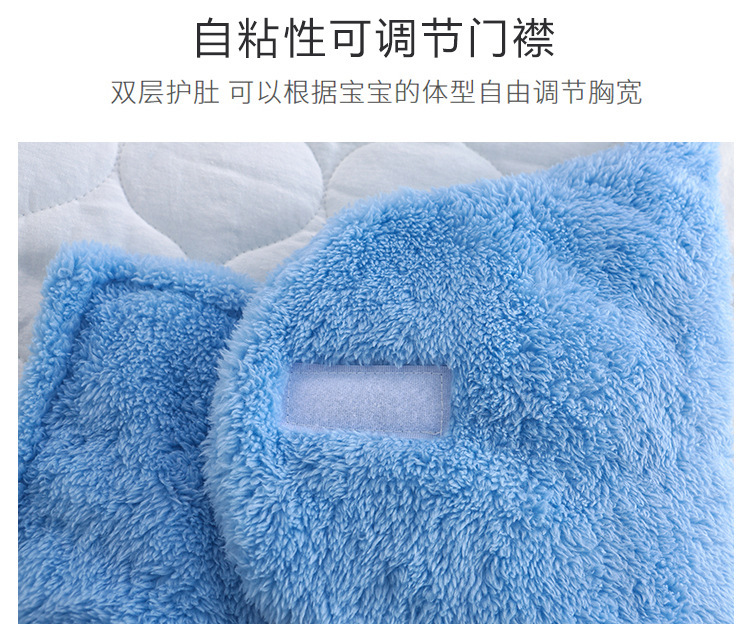 Baby Baby's Blanket Autumn and Winter Thick Lambskin Package Quilt Newborn Baby Anti-Shock Swaddling Baby Newborn Blanket Mother and Child