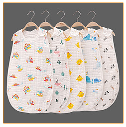 Pure Cotton Gauze Bath Towel Printed High Density Six-Layer Cartoon Wide Edge Children's Quilts Baby Baby's Blanket Cover Blanket Children Towel Quilt