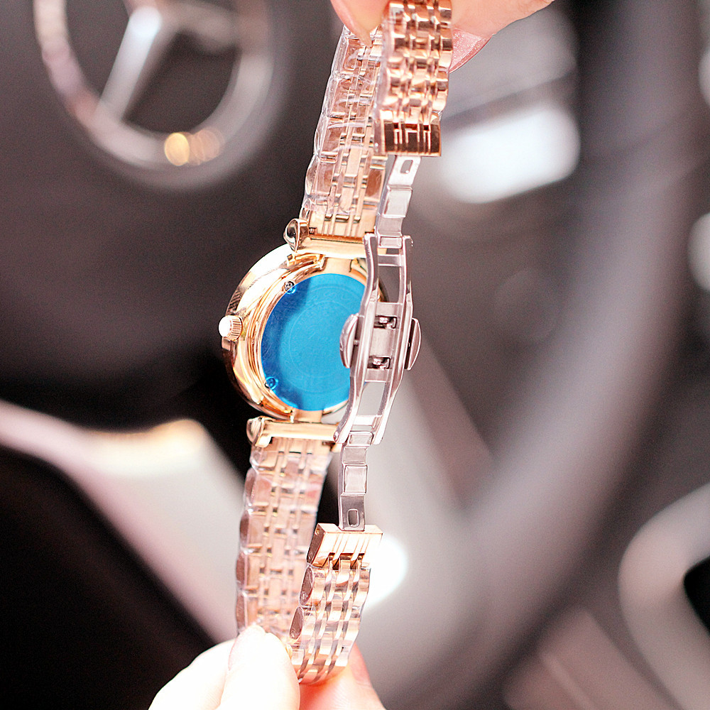 Factory Direct Sales Fashion Retro New Genuine Watch Women&#039;s Roman Steel Belt Imported Movement Waterproof Bracelet Watch